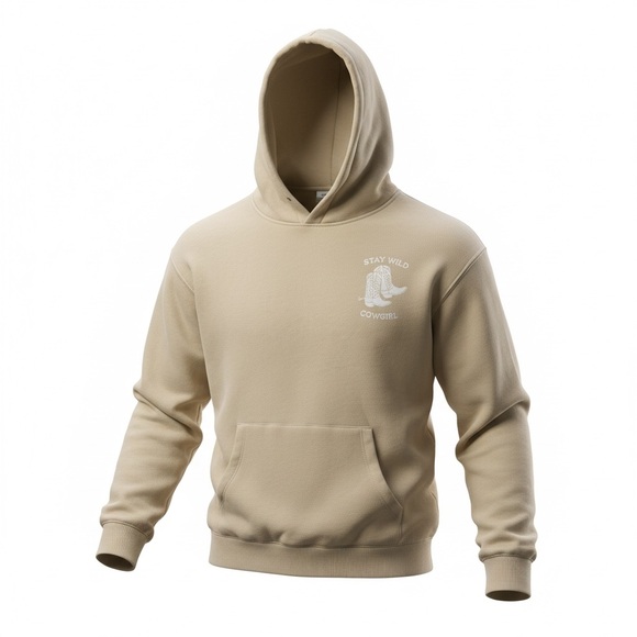 NWT Women's Wild Fable Stay Wild Cowgirl Graphic Hoodie Size XS (L) - Picture 1 of 7